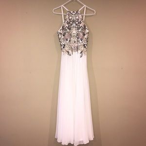White prom dress